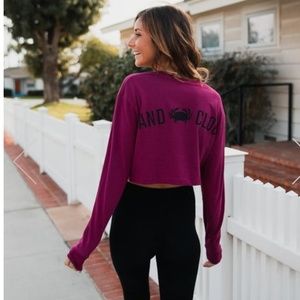 Sandcloud Crab crop long sleeve